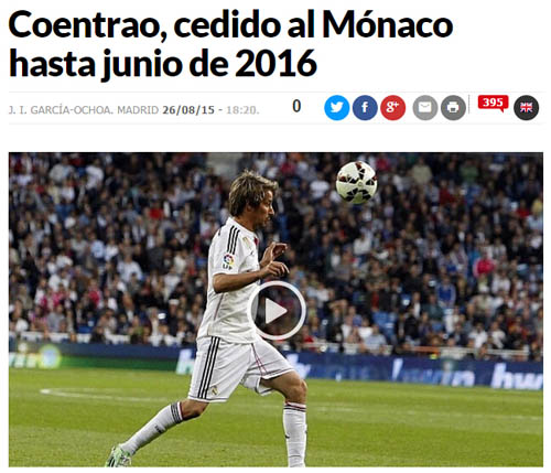 [中超]法比奥头球击中横梁 皮球反弹进入网窝